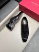 Ferragamo Man Black Calfskin Business Leather Shoes 042896 (3)_th.jpg